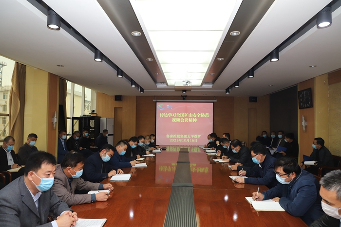 太平煤矿传达贯彻全国矿山安全防范视频会议精神 (1).JPG